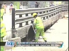Municipio de Lima arroja desmonte al río Rímac