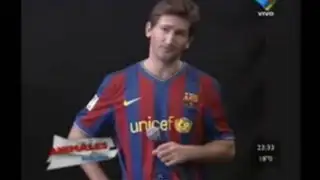 Imitador de Lionel Messi causa sensación en televisión argentina