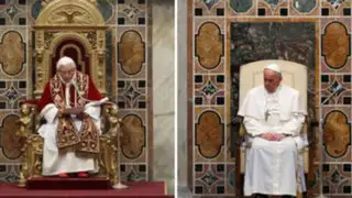 Papa Francisco cambió trono de oro por un austero sillón blanco