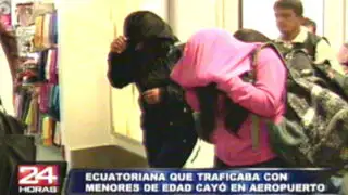 Detienen a ecuatoriana por presunta trata de personas
