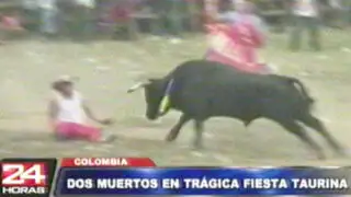 Colombia: dos personas mueren en trágico festival taurino