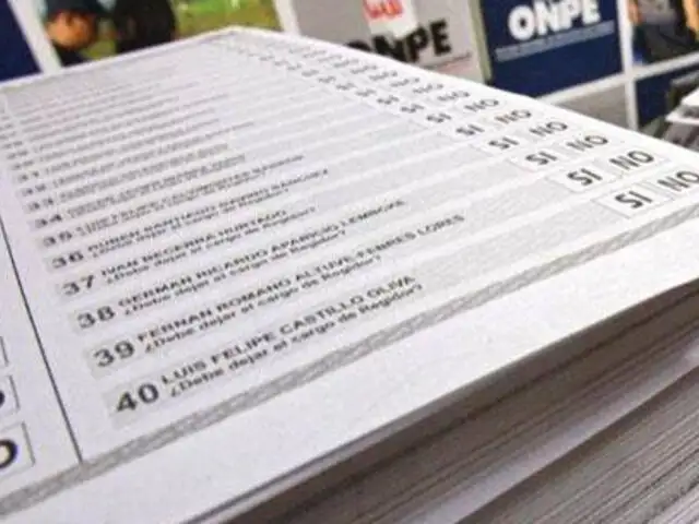 ONPE: No será necesario marcar los 40 casilleros en cartilla de elección
