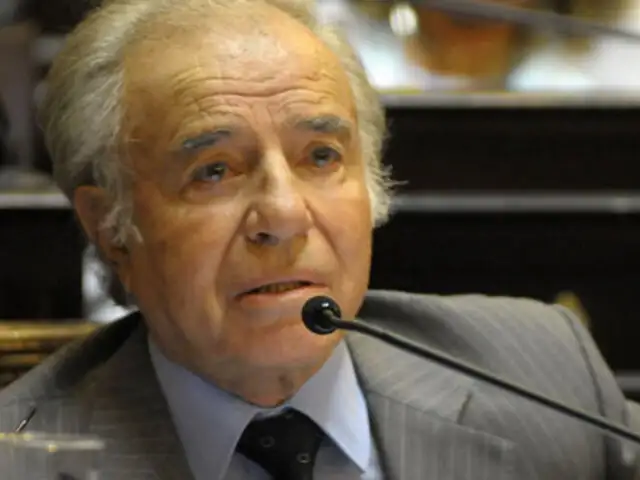 Expresidente argentino Carlos Menem fue condenado a 7 años de cárcel