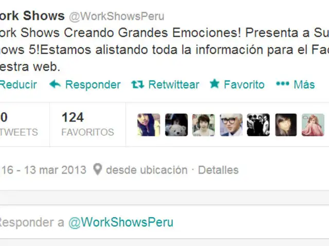 Empresa "Work Shows" será la promotora del Tour "Super Show 5"