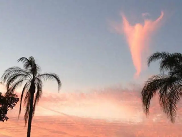 Tras elección del Papa captan nubes con forma de ángeles en EEUU