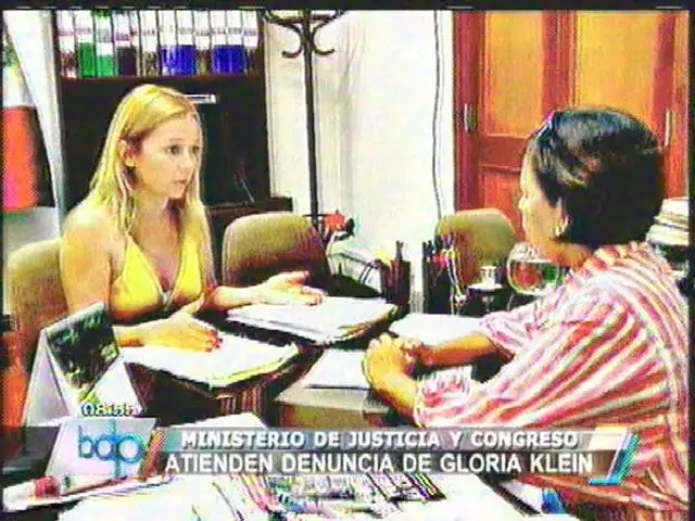 Ministerio de Justicia y Congreso apoyarán denuncia de Gloria Klein