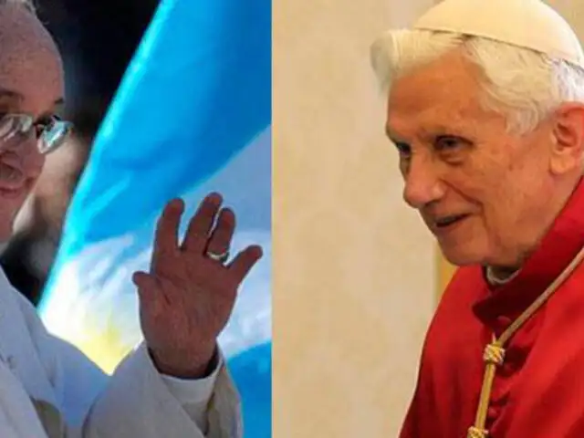 Vaticano: Papa Francisco almorzará con Benedicto XVI