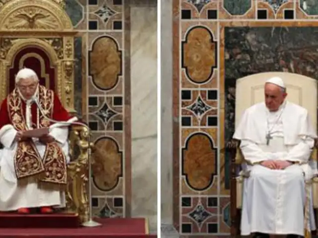 Papa Francisco cambió trono de oro por un austero sillón blanco