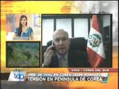 Embajador peruano afirmó que población surcoreana está tranquila