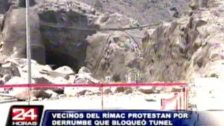 Rímac: vecinos cuestionan derrumbes en obras del túnel Santa Rosa