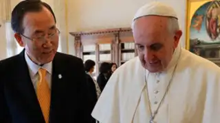 Papa Francisco y Ban Ki-Moon plantean soluciones a conflictos mundiales