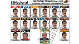 Venezuela: Nicolás Maduro aparece 14 veces en cédula de votación