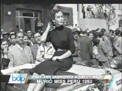 Ex miss Perú, Mary Ann Sarmiento, falleció a los 77 años