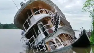 Turistas salvan de morir al hundirse embarcación en el río Marañón