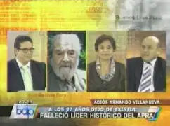 Cabanillas: Villanueva fue un luchador por la democracia