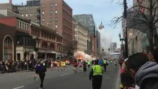 EEUU: imágenes del preciso momento de la explosión en la maratón de Boston
