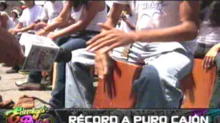 Récord a puro cajón: ritmo afroperuano recibe homenaje en la Plaza de Armas