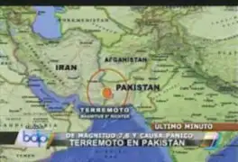 Terremoto mortal de 7.8 sacude la frontera de Irán y Pakistán