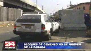 La Parada: bloques de cemento no se moverán hasta nueva evaluación de fallo