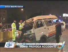 San Borja: aparatoso accidente en Panamericana Sur dejó 12 heridos