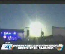 “Bola de fuego” iluminó cielo argentino anoche