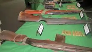 Huánuco: Militares recuperaron armas abandonadas por narcotraficantes