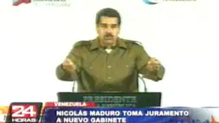 Maduro designó a su nuevo gabinete e hizo cambios en varios ministerios