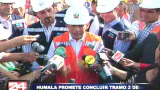 SJL: Humala realiza visita de inspección a tramo 2 del Metro de Lima