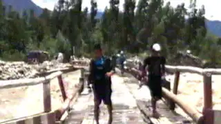 Áncash: puente a punto de colapsar pone en peligro a pobladores
