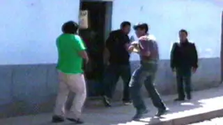 Cusco: sujetos fueron grabados peleándose en plena calle