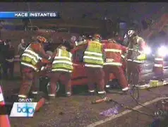 Aparatoso accidente en la Panamericana Sur dejó un muerto y dos heridos