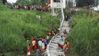 Tailandia: Caída de puente dejó muertos, heridos y decenas de desaparecidos
