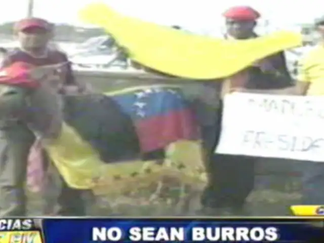 Noticias de las 7: colombianos disfrazan a burro como Nicolás Maduro