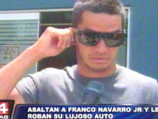 Ladrones dejan sin auto a aliancista Franco Navarro Jr.