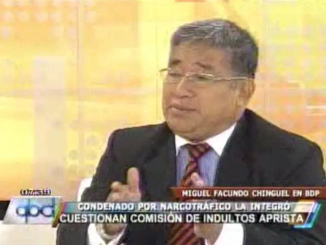 Narco trabajó en Comisión de Indultos durante gobierno aprista y nacionalista