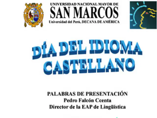 UNMSM organiza conferencias para celebrar el Día del Idioma Castellano