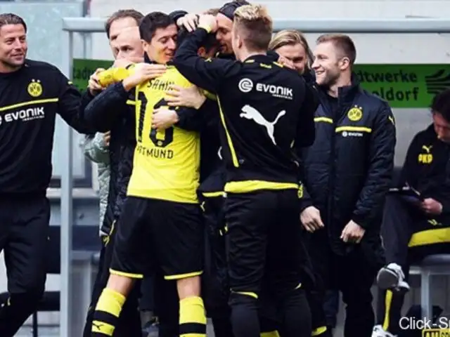 Borussia Dortmund ganó 2-1 al Düsseldorf por la Bundesliga