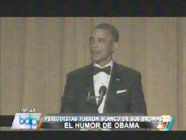 EEUU: Barack Obama bromeó con periodistas durante cena de gala