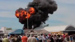 Impactantes imágenes de la caída de un avión militar en España
