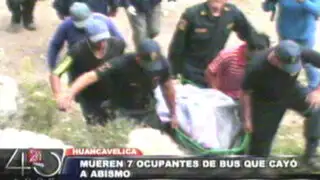 Huancayo: bus cae a abismo de 250 metros y deja 7 fallecidos