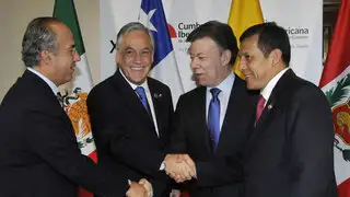 Ollanta Humala inicia disertación en la VII Cumbre Alianza del Pacífico