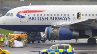 Londres: avión perdió motor en pleno vuelo y tuvo que aterrizar de emergencia