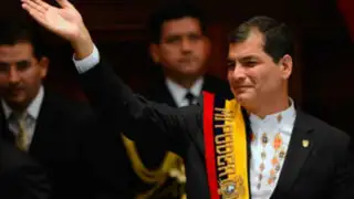 Rafael Correa asume por tercera vez la presidencia de Ecuador
