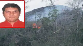 Bombero murió mientras sofocaba  incendio forestal en Arequipa