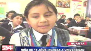 Huanta: niña genio ingresa a la universidad con tan sólo 11 años