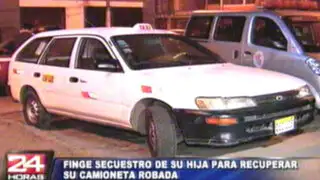 Taxista sera denunciado por fingir secuestro de su hija y recuperar su auto
