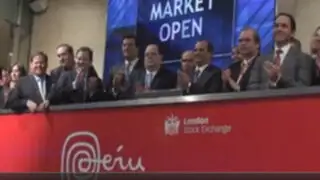 Perú inicio operaciones en Bolsa de Londres con tradicional campanazo