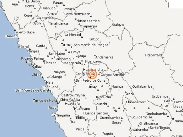 Temblor de regular intensidad remeció Huancavelica anoche