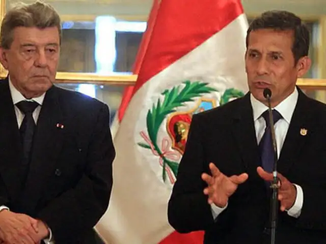 Presidente Humala aceptó renuncia del canciller Rafael Roncagliolo