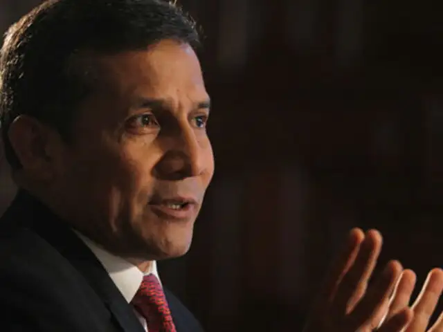 Humala negó conspiraciones políticas en pedido de acusación a Alan García
